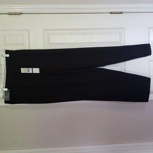 Alfred Dunner stretch pull on pants black women's xl slim fit narrow leg